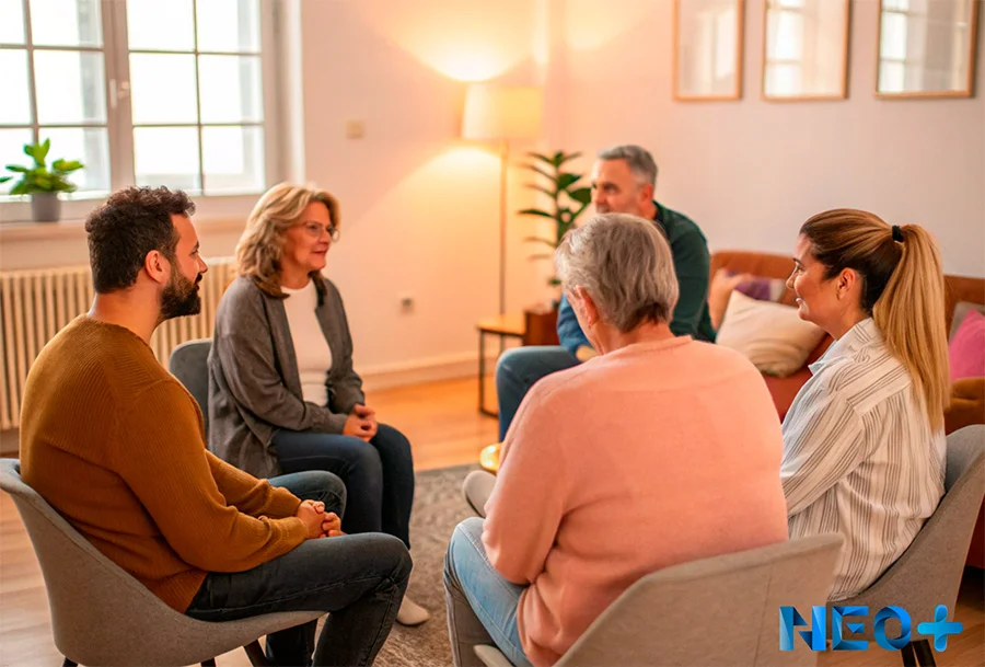 Пациенты сидят на стульях